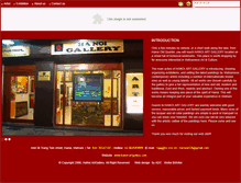 Tablet Screenshot of hanoi-artgallery.com